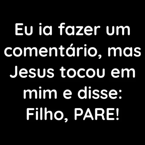 Figurinha: Jesus tocou em mim