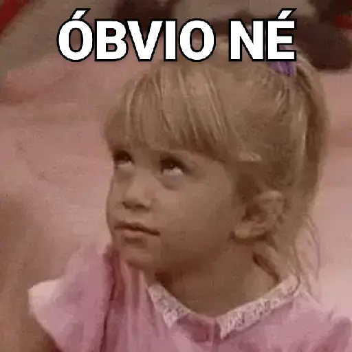 Figurinha: Michelle Tanner "Óbvio Né"