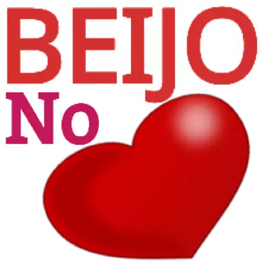 Figurinha: Beijo no coração