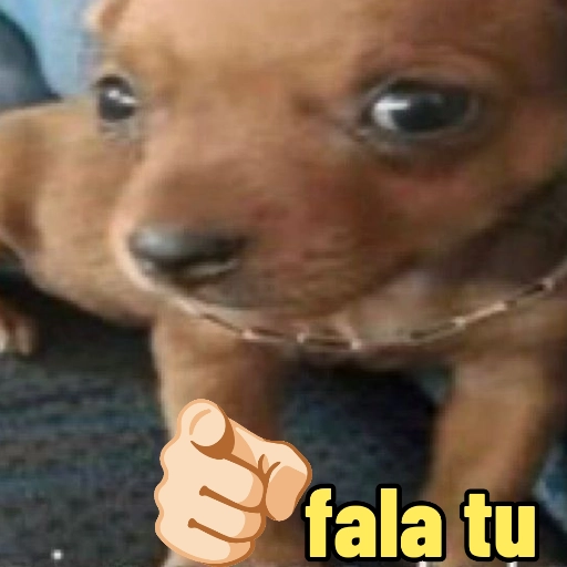Figurinha: Cachorrinho te desafia