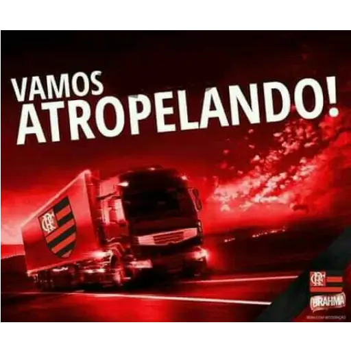 Figurinha: Vamos atropelando!