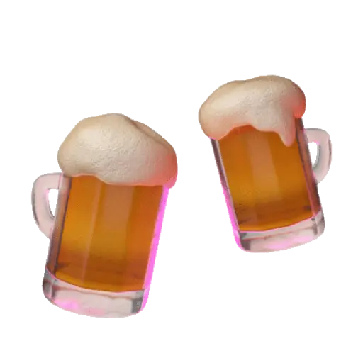 Figurinha: Brindando com cerveja