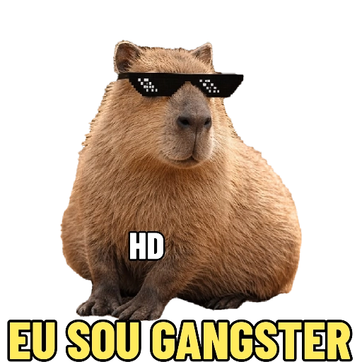Figurinha: Capivara gangster