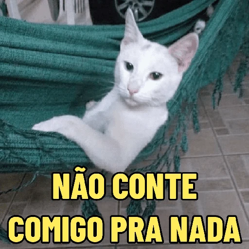 Figurinha: Gato Preguiçoso