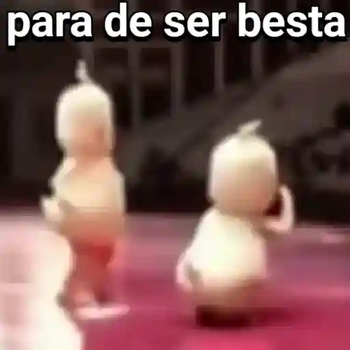 Figurinha: Patinhos Dançando "Para de ser besta"