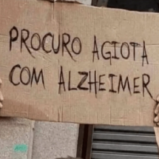 Figurinha: Procuro agiota com Alzheimer