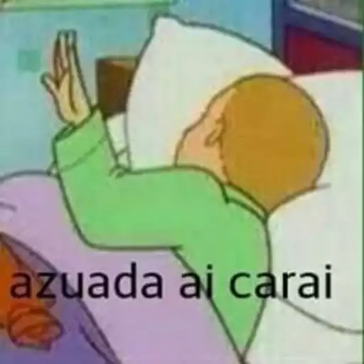 Figurinha: Azuada ai carai