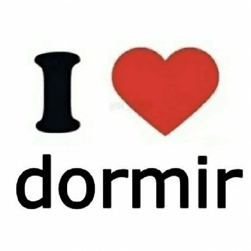 Figurinha: Eu amo dormir