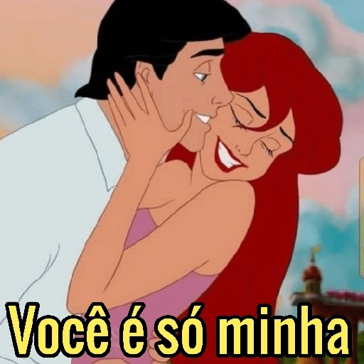 Figurinha: Ariel e Eric - Você é só minha