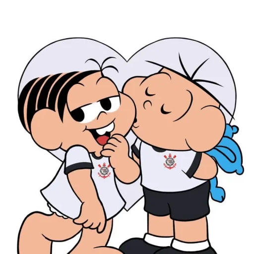 Figurinha: Turma da Mônica: Casal Corinthians