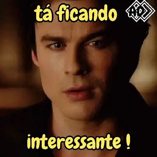 Figurinha: Damon Salvatore "Tá ficando interessante