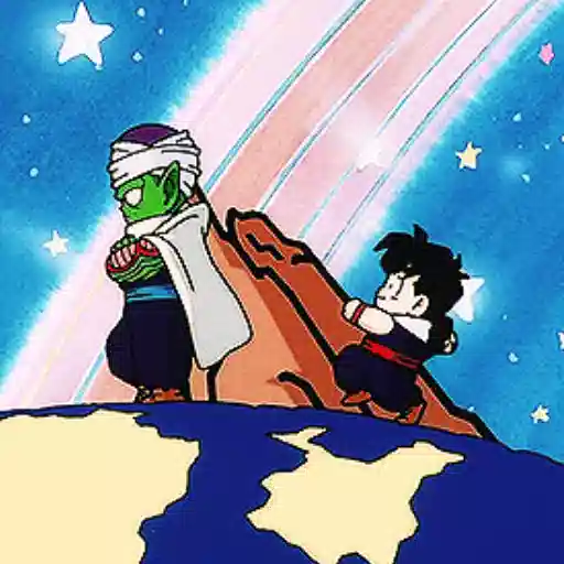 Figurinha: Piccolo e Gohan na Terra