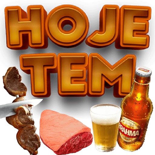 Figurinha: Hoje Tem Churrasco e Cerveja