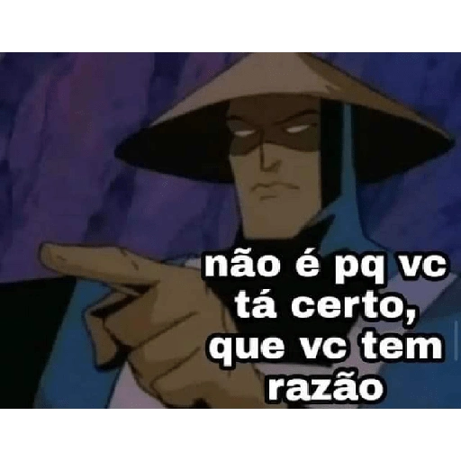 Figurinha: Raiden apontando
