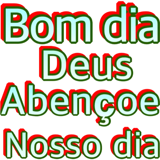 Figurinha: Bom dia Deus abençoe nosso dia