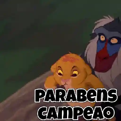 Figurinha: Parabéns Campeão - O Rei Leão