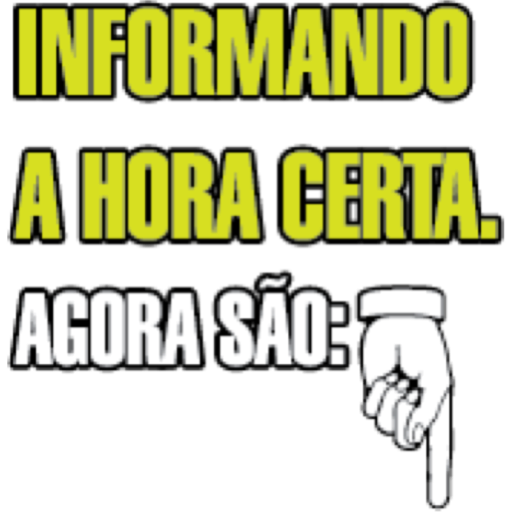Figurinha: Informando a Hora Certa