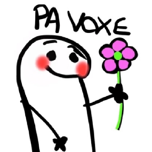 Figurinha: Flor para você