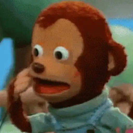 Figurinha: Macaco Pensando