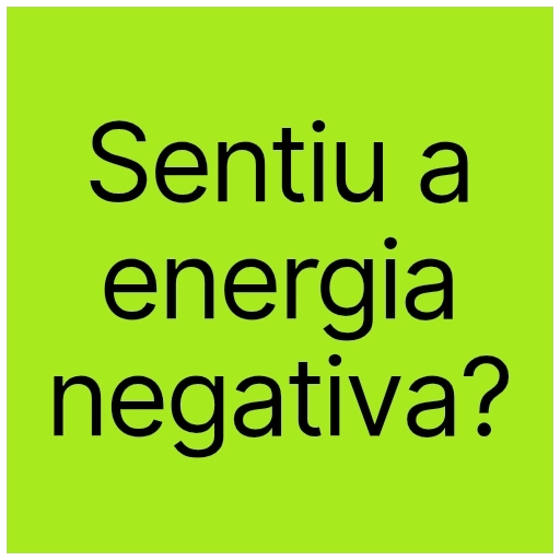 Figurinha: Sentiu a energia negativa?