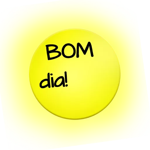 Figurinha: Bom dia!