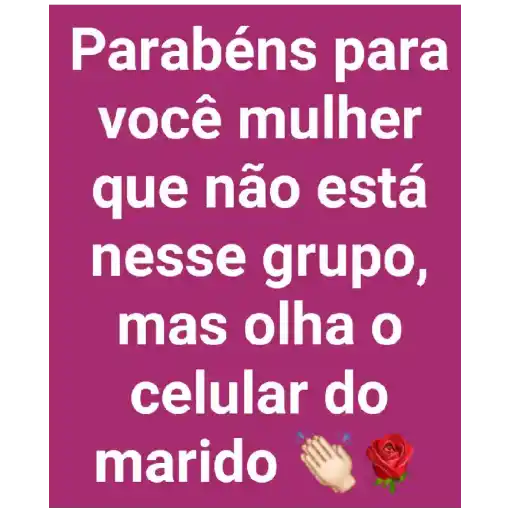 Figurinha: Parabéns para você mulher