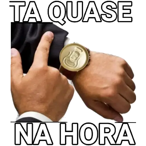 Figurinha: Tá quase na hora