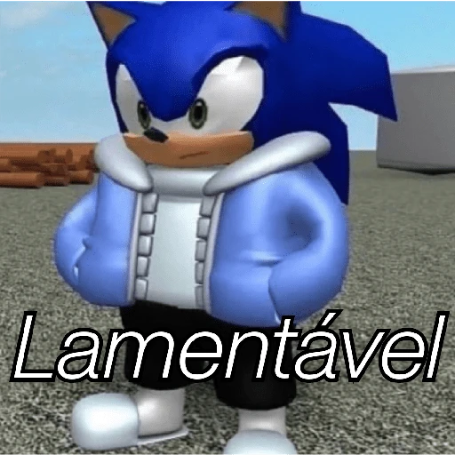 Figurinha: Sonic Sans Lamentável