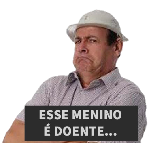 Figurinha: Esse menino é doente