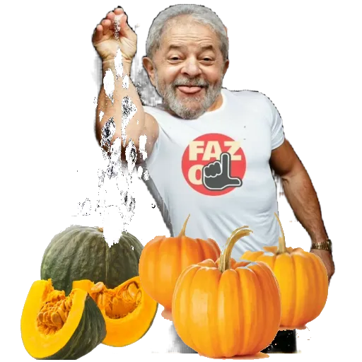 Figurinha: Lula Salpicando Abóboras