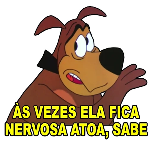 Figurinha: Cachorro zangado