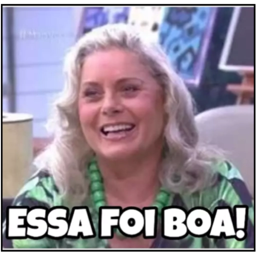 Figurinha: Essa foi boa!