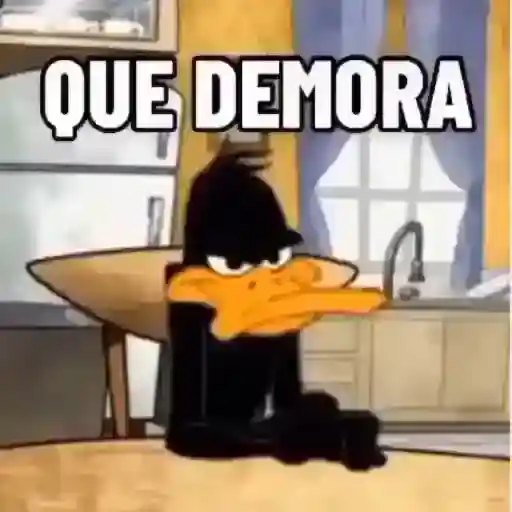 Figurinha: Pato com fome