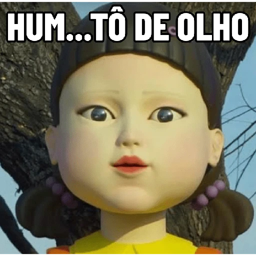Figurinha: Hum... Tô de olho