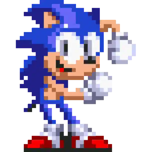Figurinha: Sonic Fazendo "Facepalm"