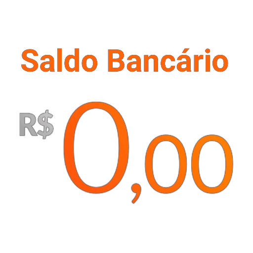 Figurinha: Saldo bancário R$ 0,00