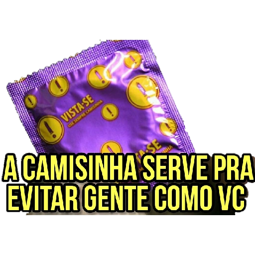 Figurinha: Camisinha evita gente como você