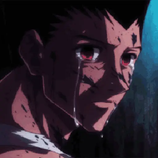 Sticker: Gon Freecss llorando