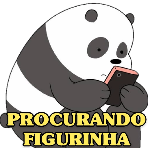 Figurinha: Panda procurando figurinha