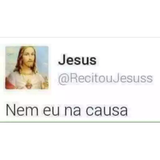 Figurinha: Jesus na causa