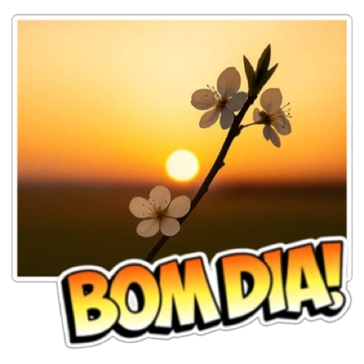 Figurinha: Bom Dia Florido