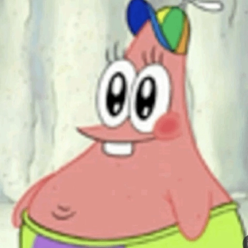 Figurinha: Patrick Estrela De Boné Colorido