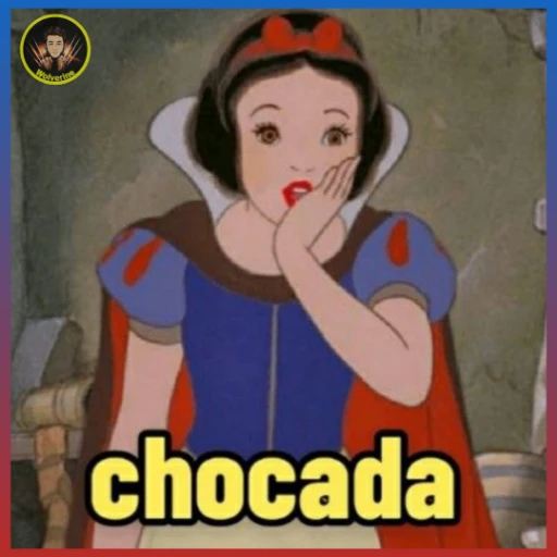 Figurinha: Branca de Neve chocada