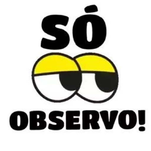 Figurinha: Só Observo