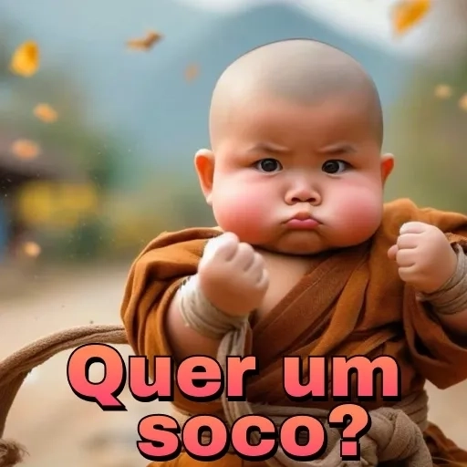 Figurinha: Quer um soco?
