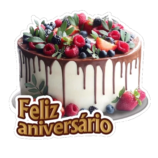Figurinha: Bolo de Aniversário Decorado