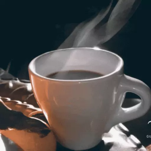 Figurinha: Café fumegante