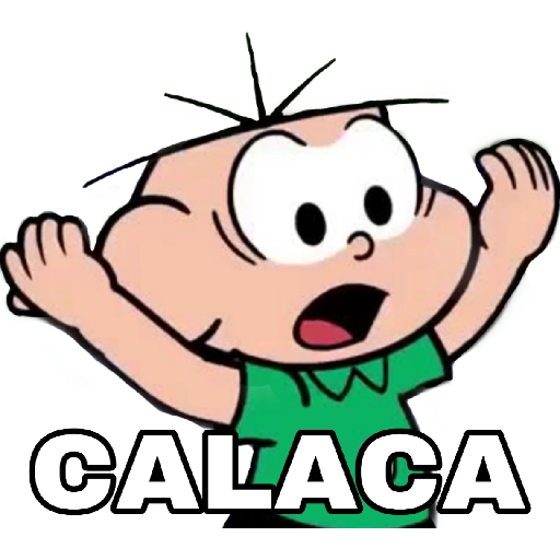 Figurinha: Calma Cebolinha