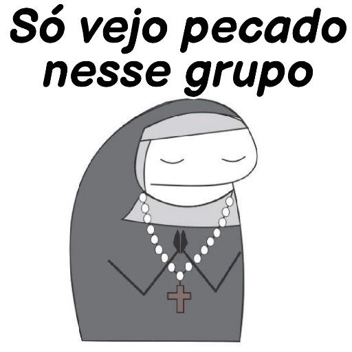 Figurinha: Só vejo pecado nesse grupo