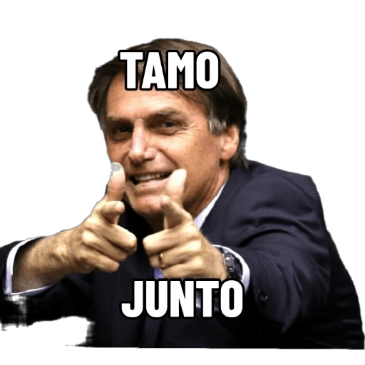Figurinha: Jair Bolsonaro Tamo Junto